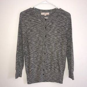 Loft Heather Grey Cardigan